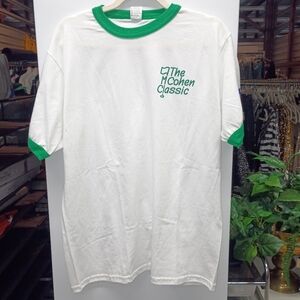 Augusta Sportswear White and Green Short Sleeve Tee
